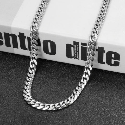 Miami Cuban Curb Chain Necklace For Boys