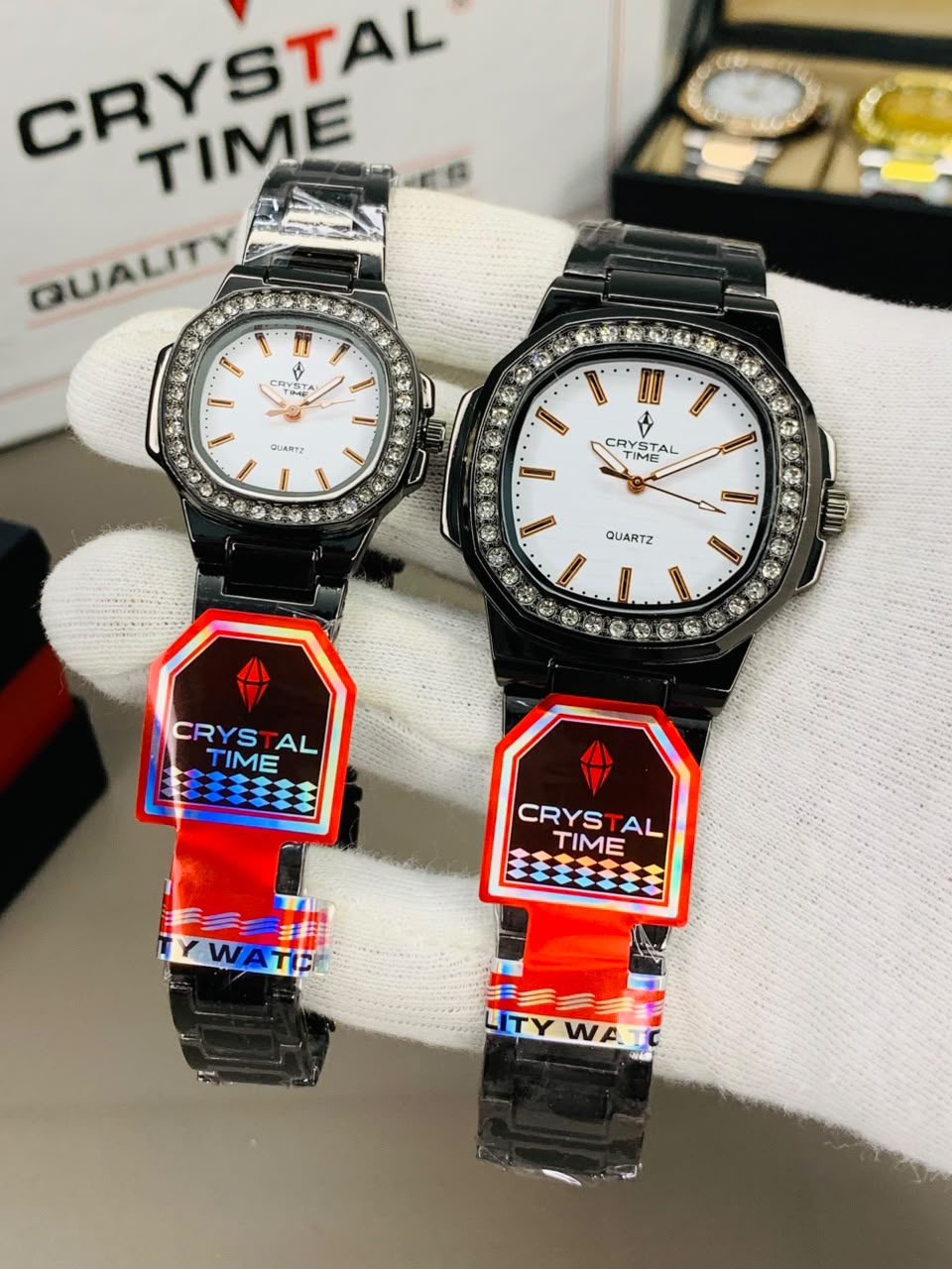 Crystal Time Couple Set