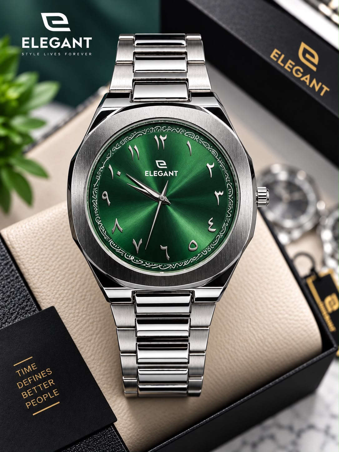 Elegant Arabic Dial Watch For Men