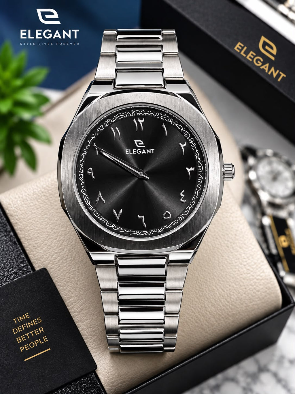 Elegant Arabic Dial Watch For Men