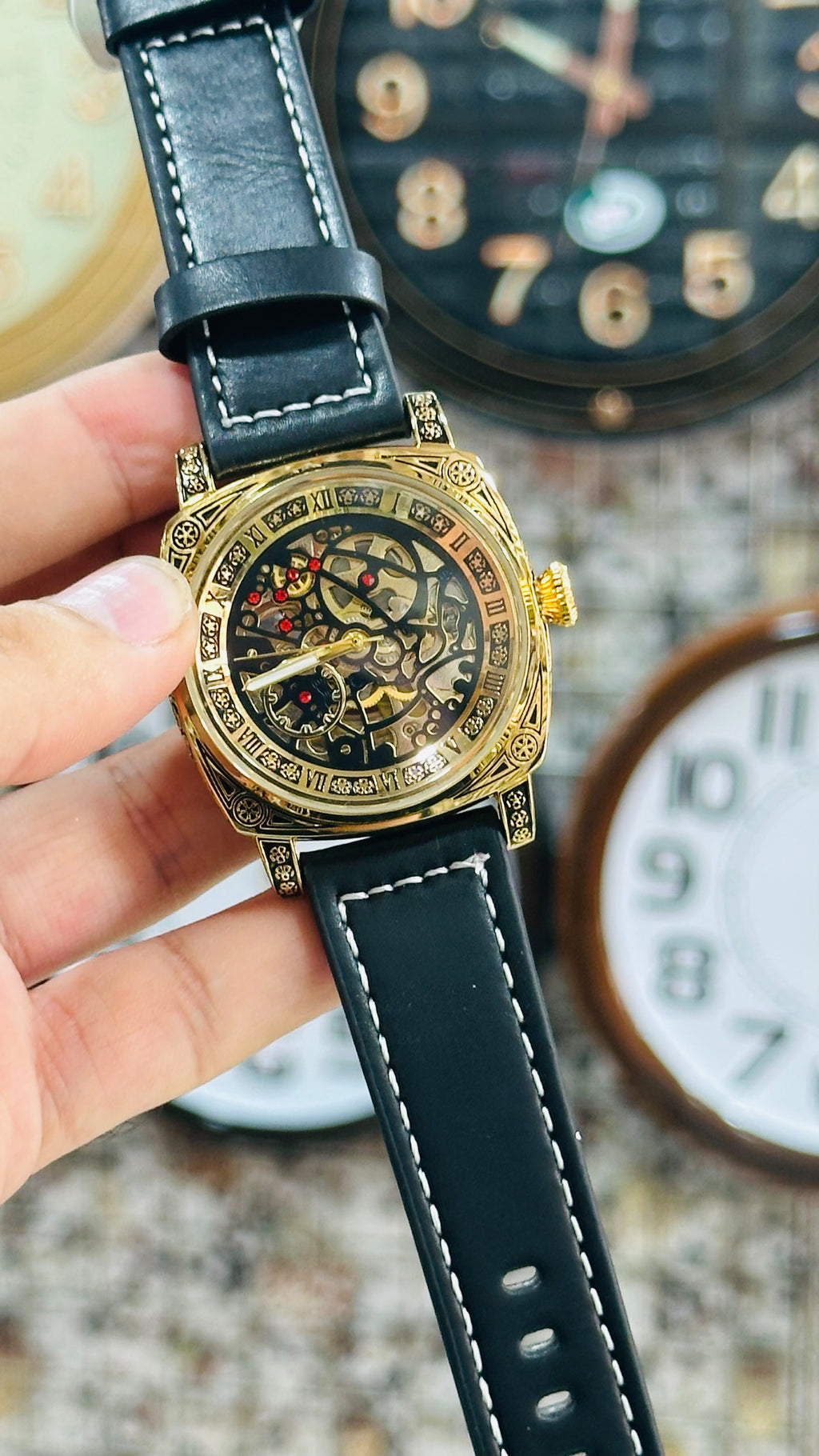 Arabic Automatic Skeleton Watch For Men