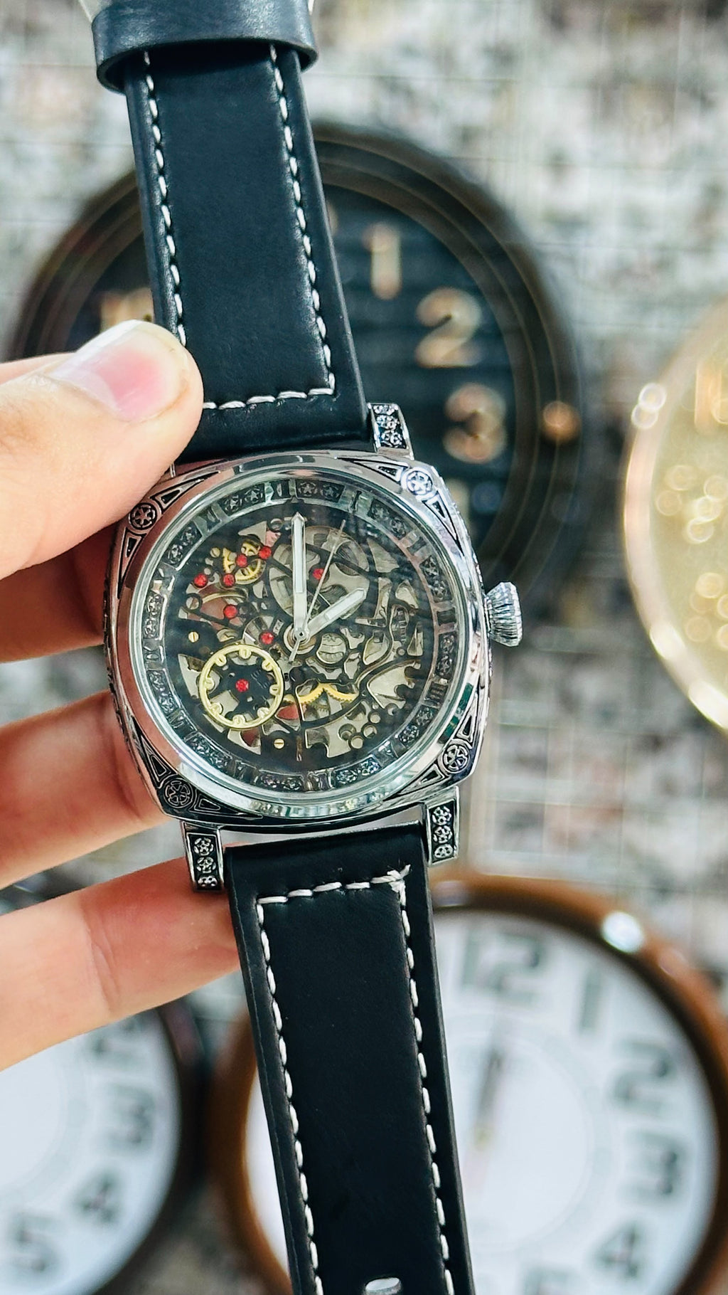 Arabic Automatic Skeleton Watch For Men