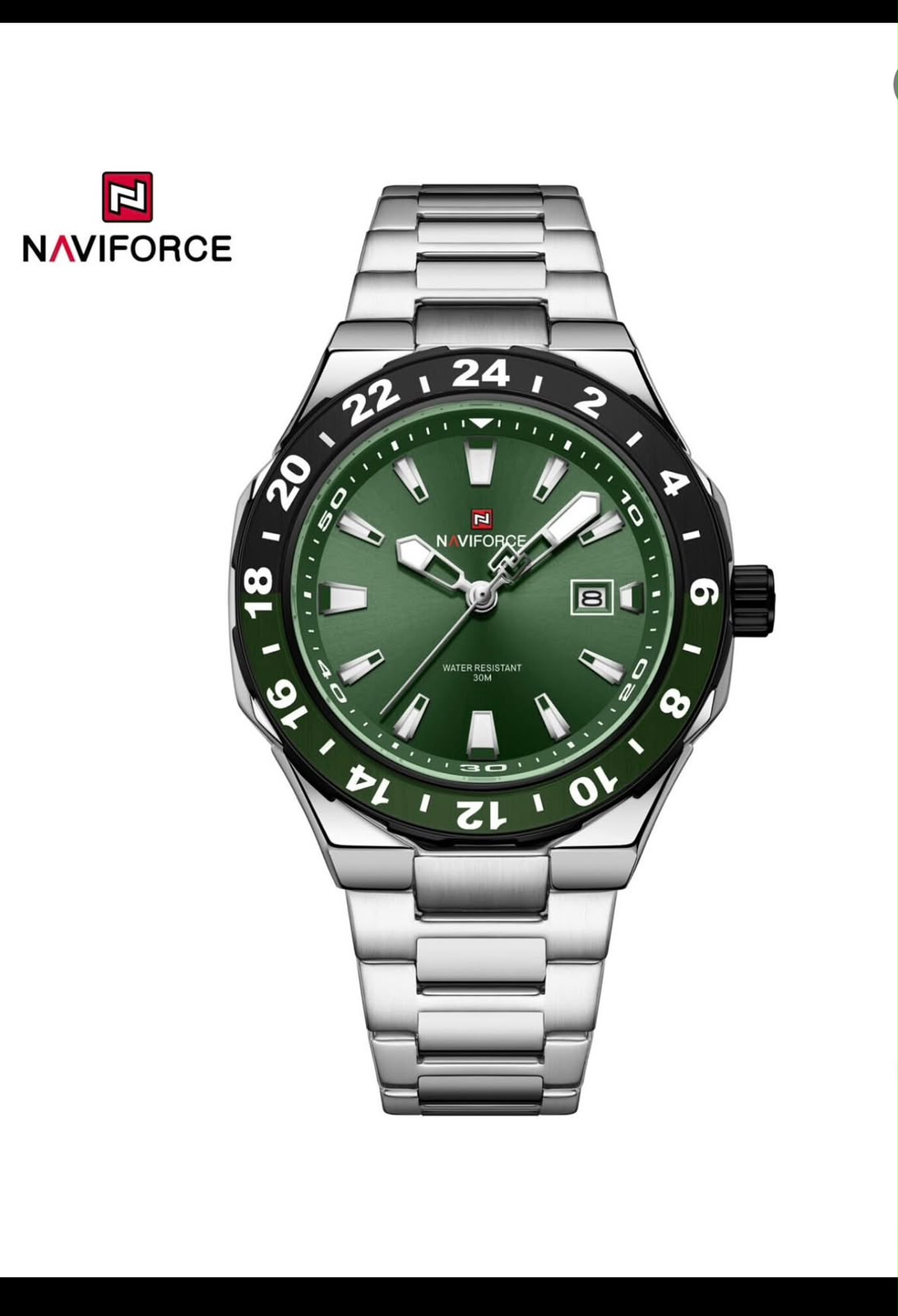 NAVIFORCE Premium Silver Watch  For Men