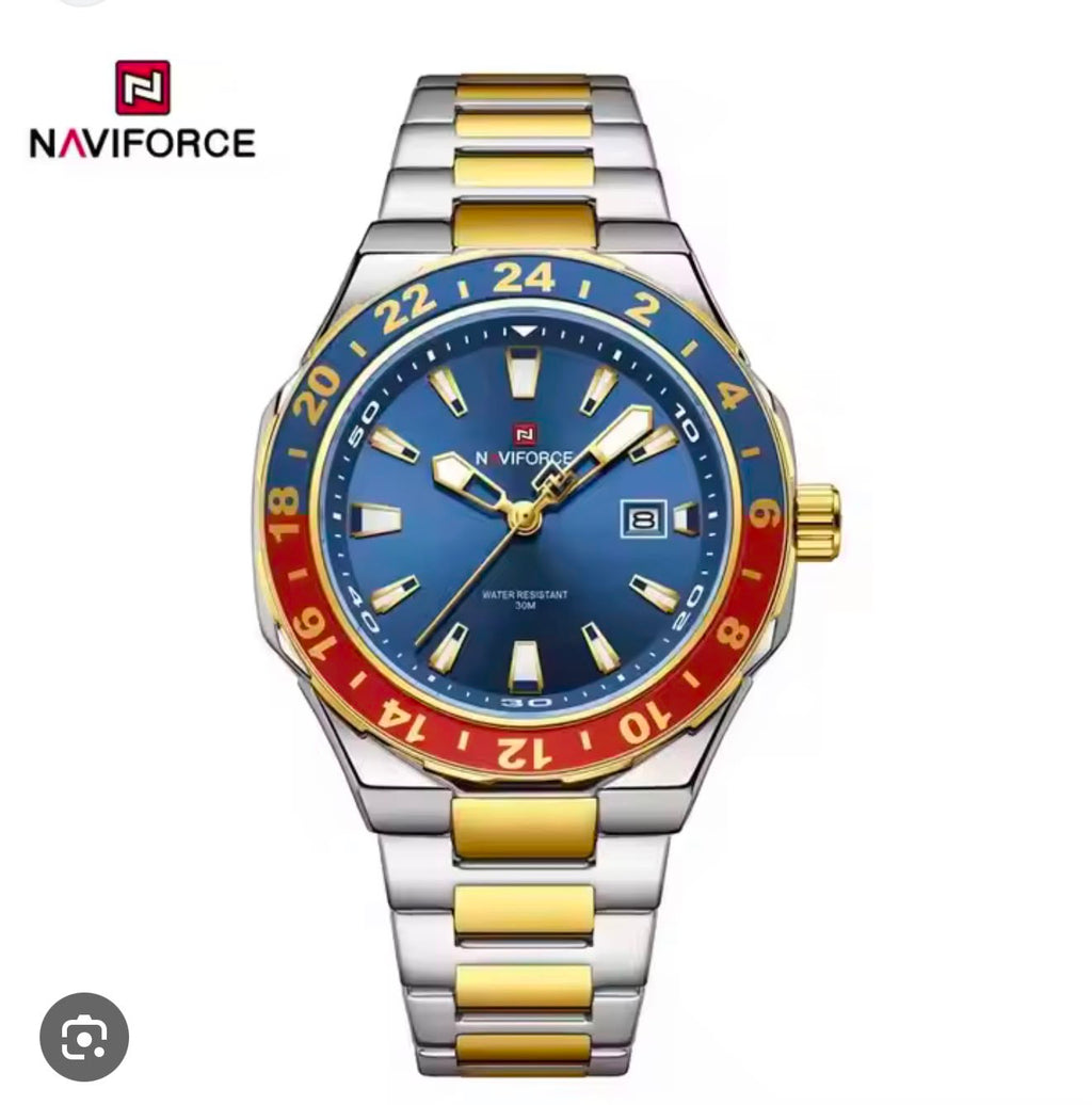 NAVIFORCE Premium Silver Watch  For Men