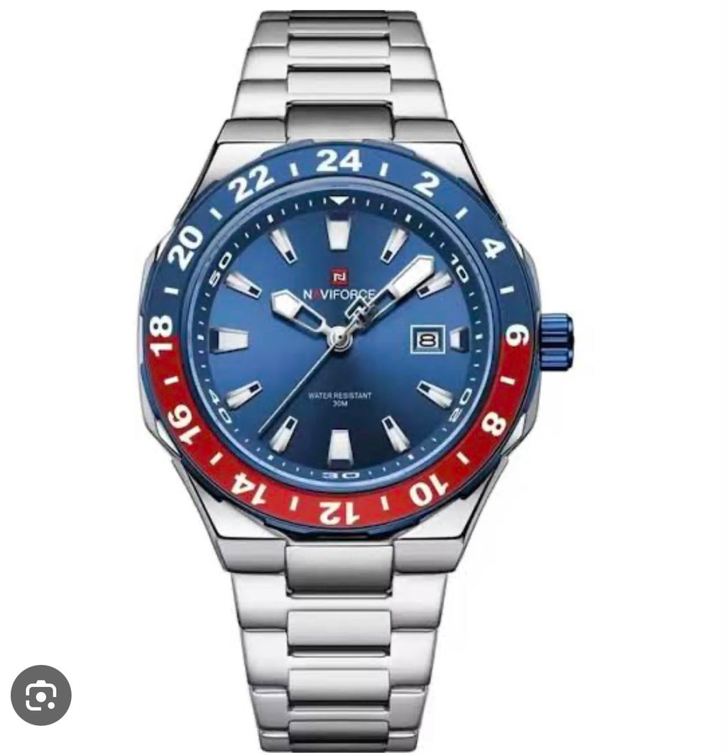 NAVIFORCE Premium Silver Watch  For Men