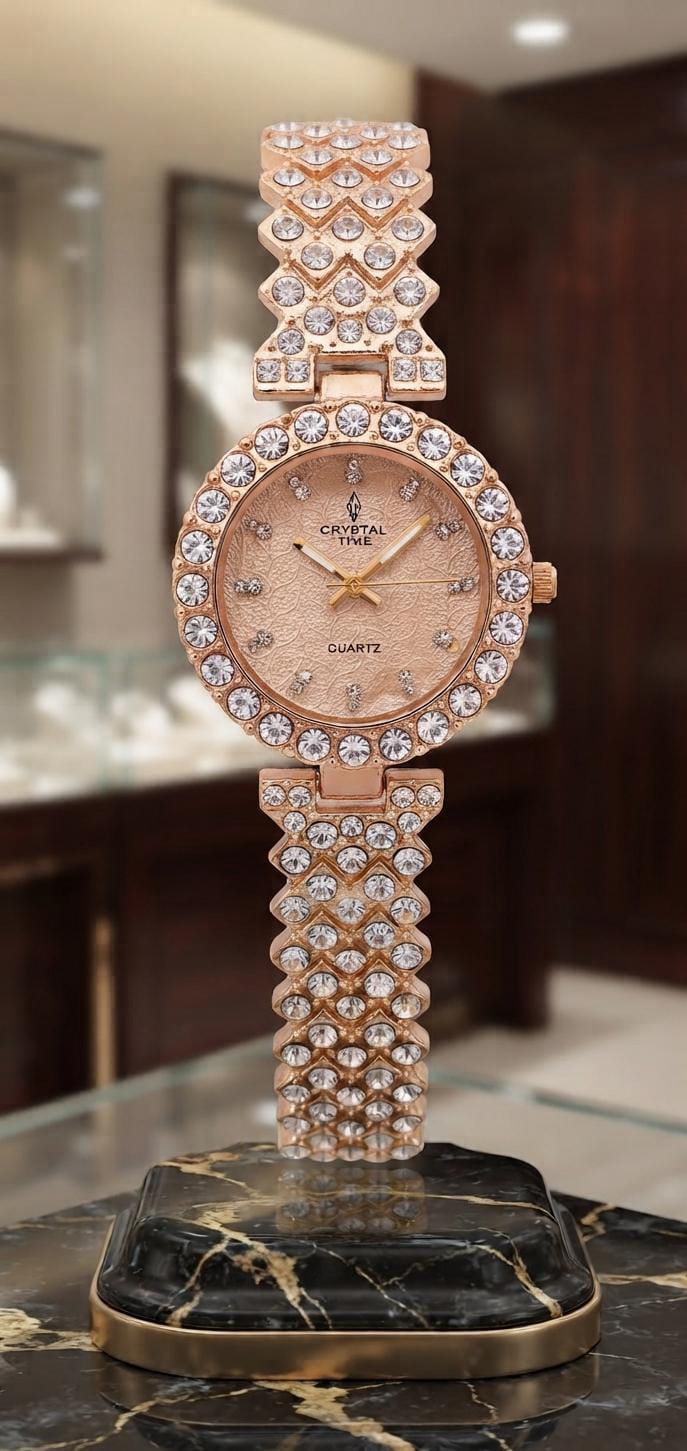 Crystal Time Luxury Women’s Watch