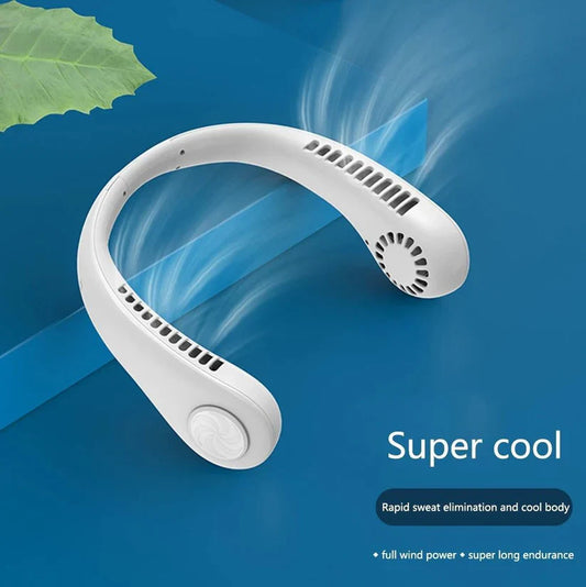Rechargeable Neck Band Fan Flexible 3 Modes